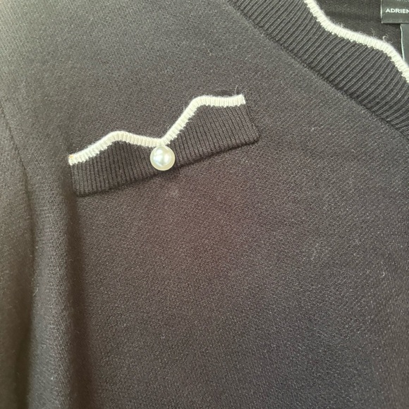 Black and White Women's Sweater - Picture 2 of 5